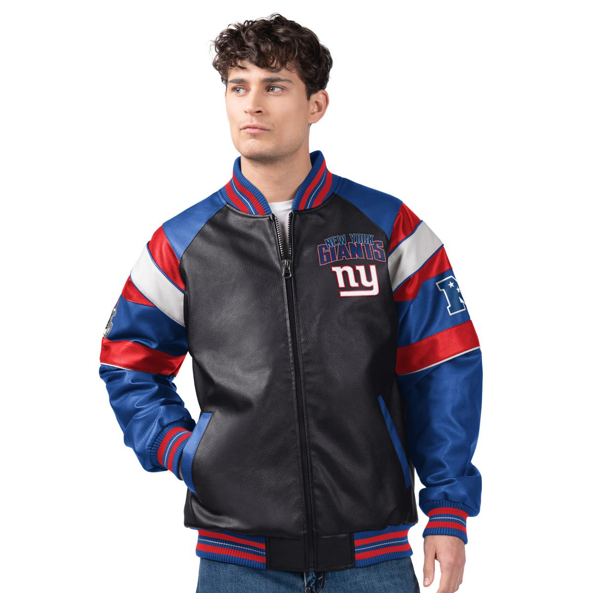 Officially Licensed NFL by Carl Banks Faux Leather Jacket